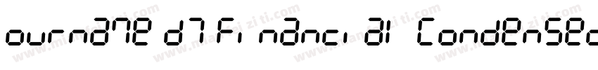 ourname D7 Financial Condensed字体转换